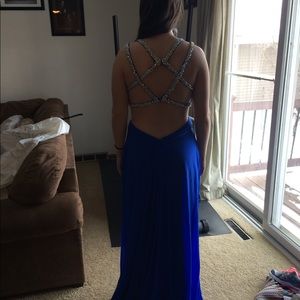 Blue prom dress
